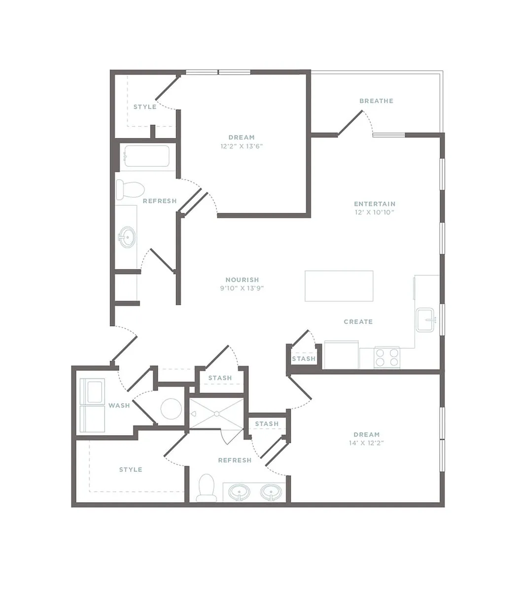Floor plan B3 - Hanna