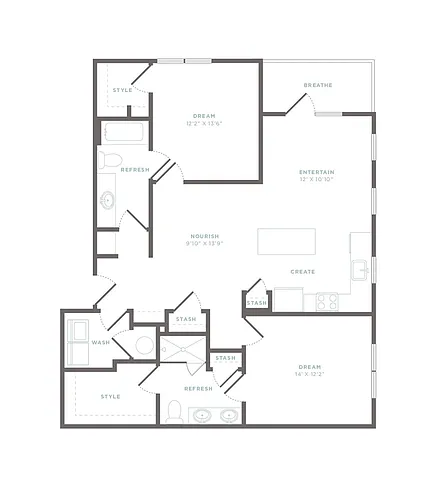 Floor plan B3 - Hanna
