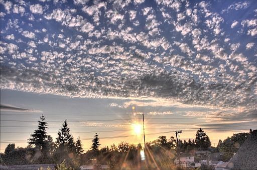 Sunset view from top balcony