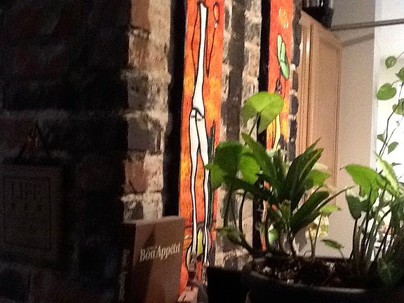 Division between the kitchen and livingroom