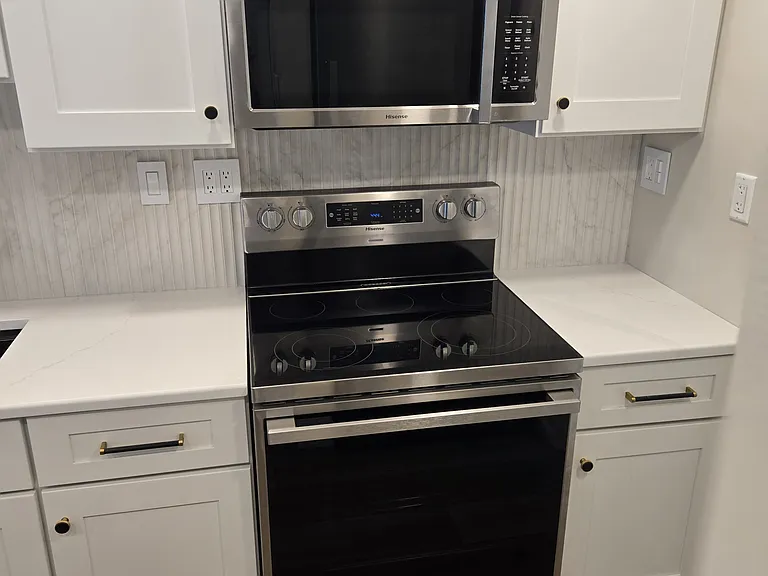Oven with microwave