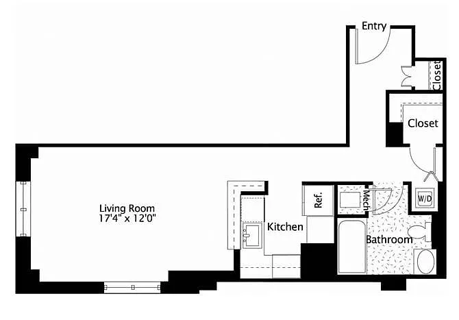 Floor plan Studio