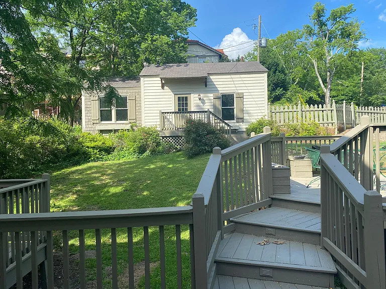 Backyard and deck