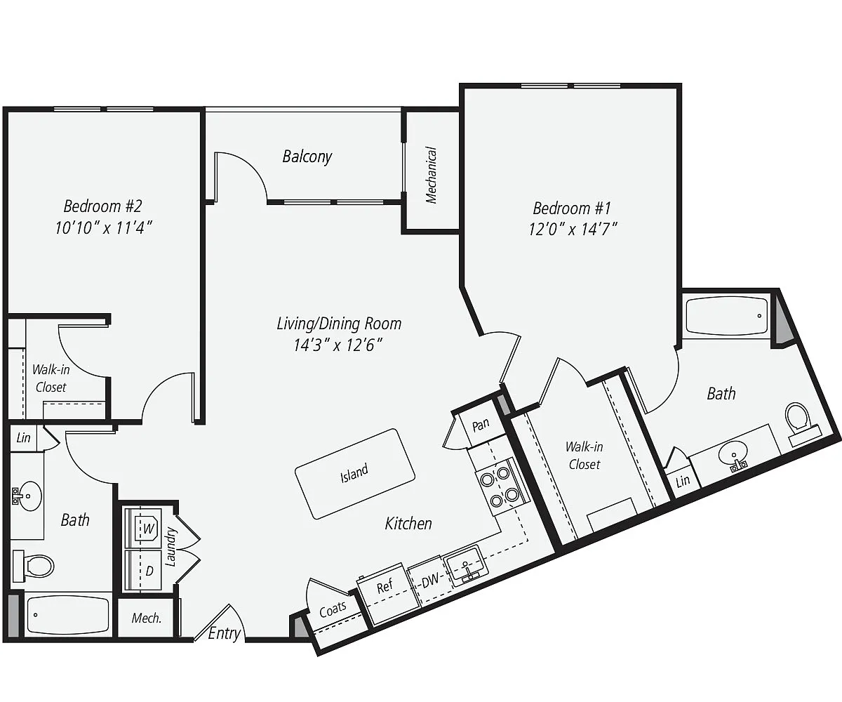 Floor plan B3-1150