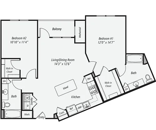 Floor plan B3-1150