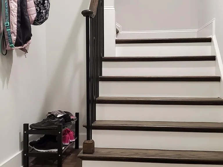front entry, stairway