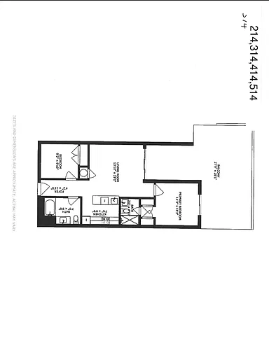 Floor plan 2 Bed 2 Bath with Balcony