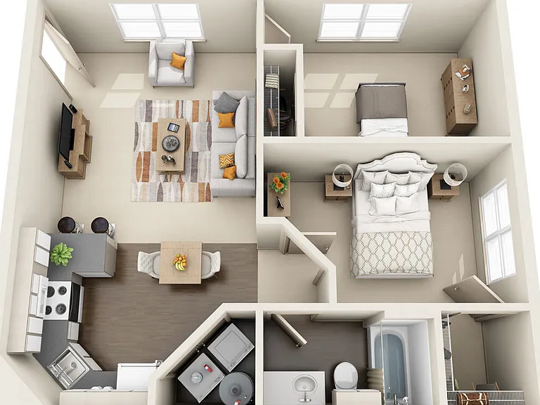 Timberlinks At Denton - B1 Renovated - 1 Beds - 1 Baths - 811 Sq. ft.