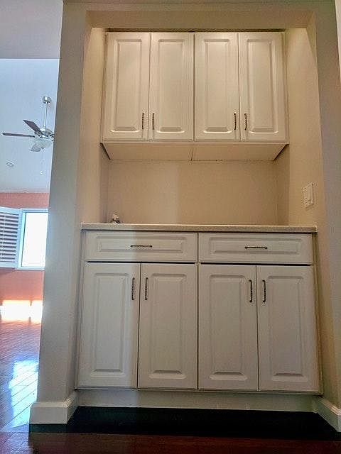 Hallway storage built in