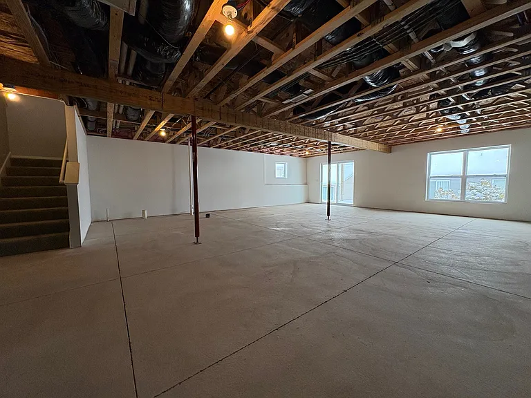 Unfinished Walk Out Basement