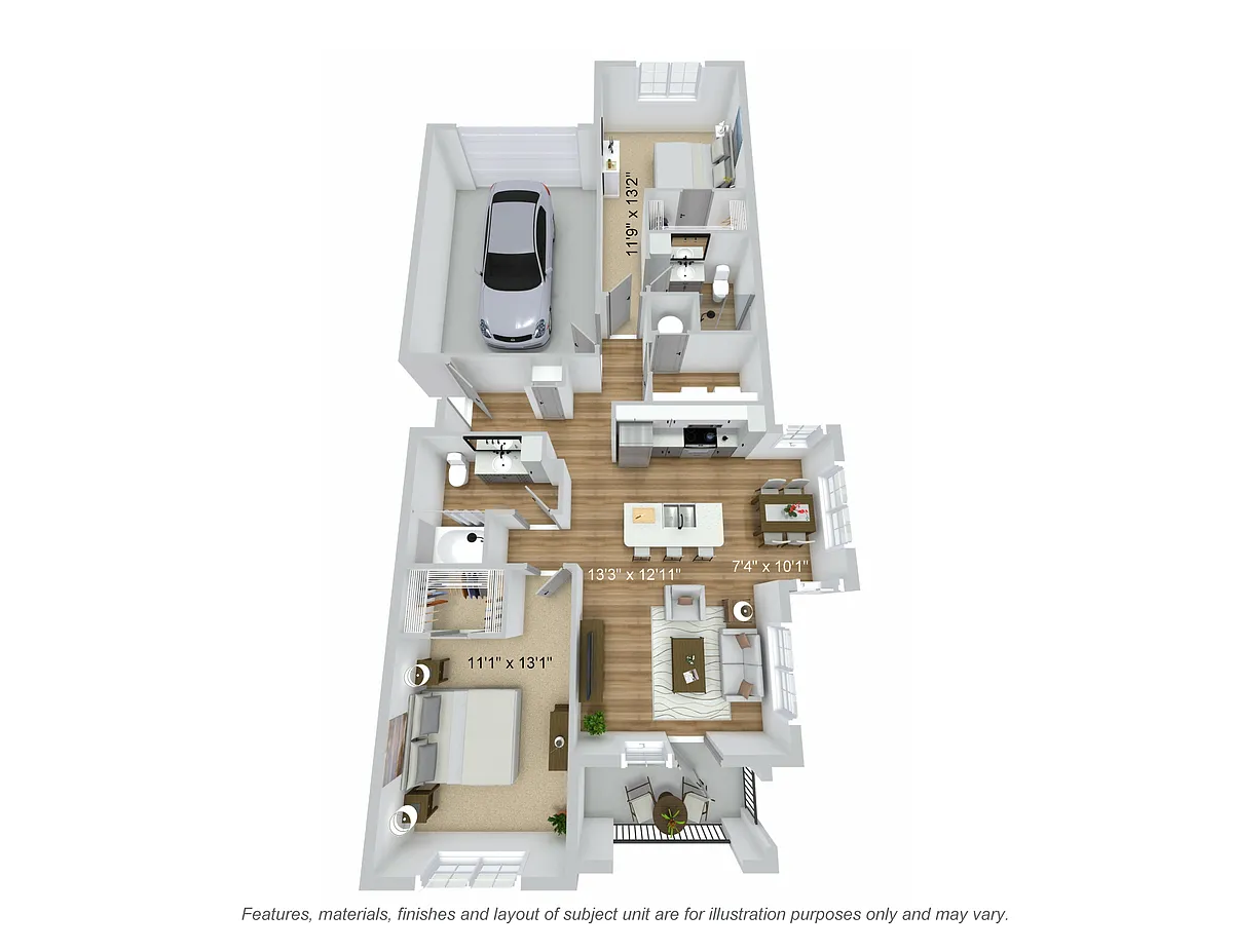 Floor plan Steward 2.2 (garage)