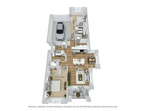 Floor plan Steward 2.2 (garage)