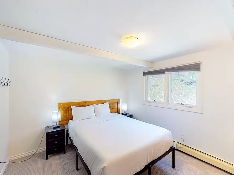 Second Bedroom, queen bed, desk, dresser, large closet, TV