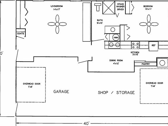 Floor plan of home.