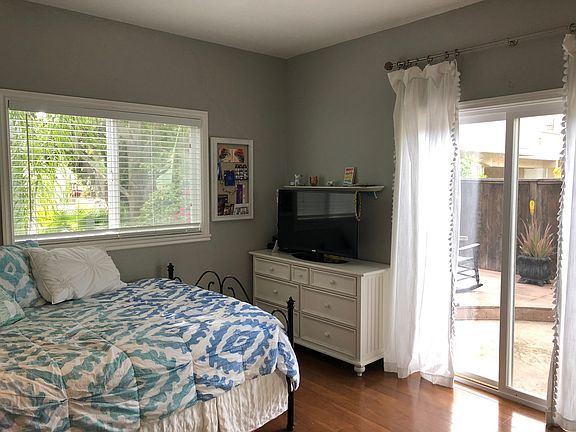 1st Floor Bedroom, view of private patio
