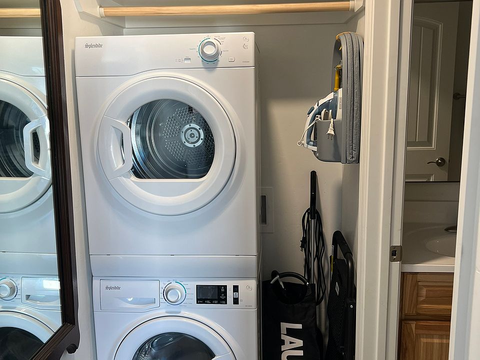 No Laundromat Hassles: Enjoy the luxury of an in-unit washer and dryer.