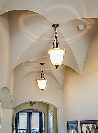 Gorgeous Cross-Vault Ceiling Treatment