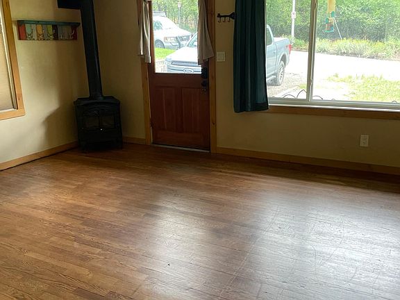 Living room with gas burning stove