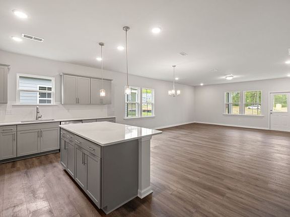 Kitchen is open to Cafe Great Room - Model Representation
