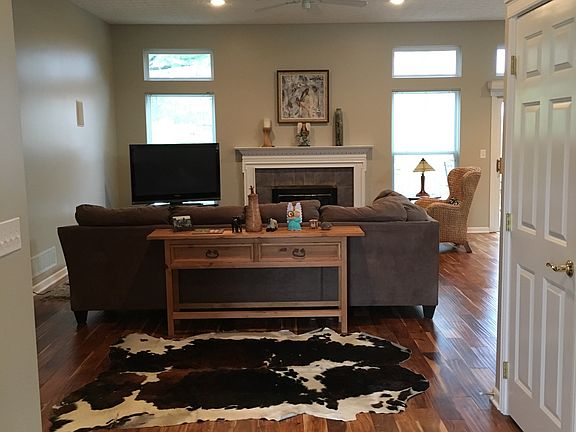 Great room with high ceiling