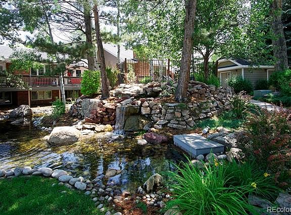 Waterfall and greenery
