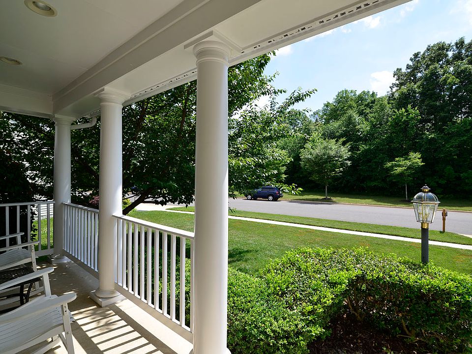 Front faces wooded park