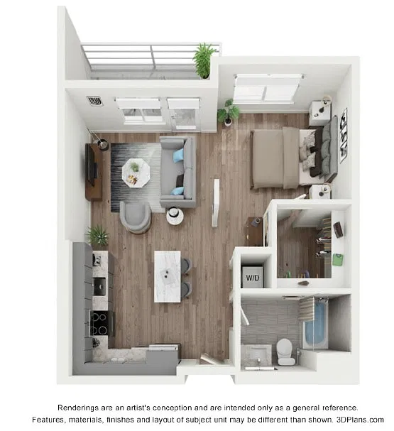 Floor plan Studio - B2