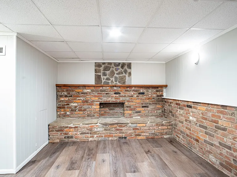 Faux fireplace to leave the area feeling warm and cozy