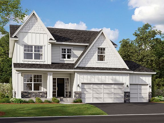 Zachary 3-Car Elevation C - Stone