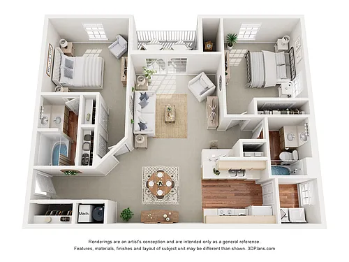 Floor plan 2x2R