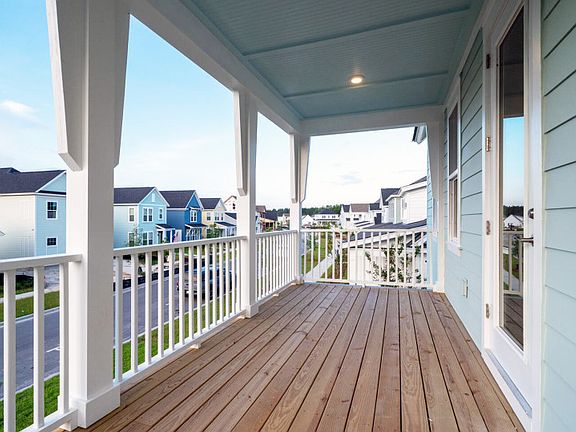 Second floor front porch balcony