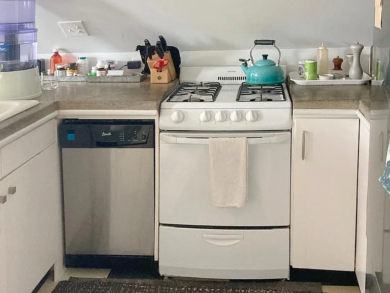 Open kitchen.