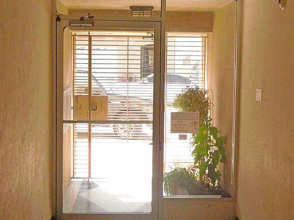 View from inside lobby