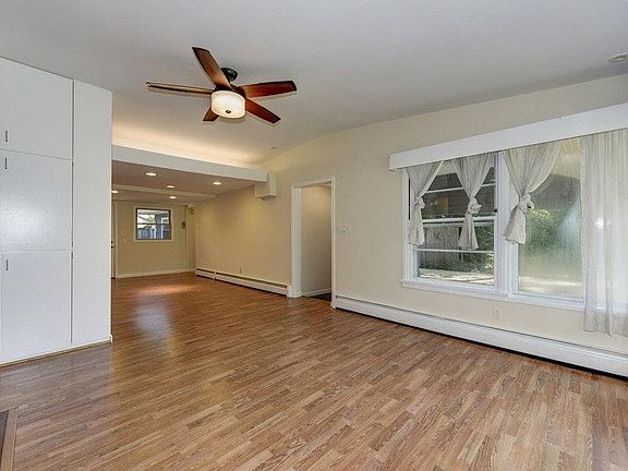 View to front door entrance and dining room