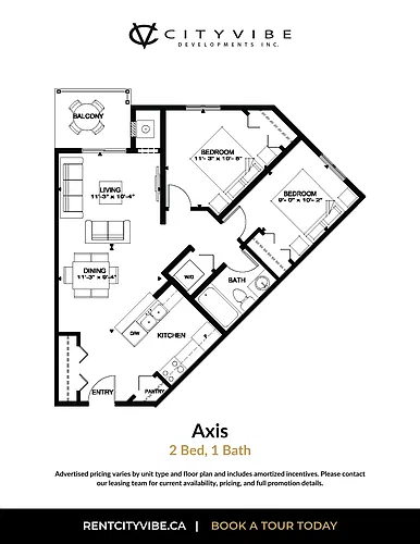 Floor plan 2 Bedroom
