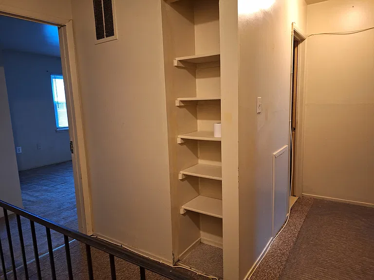Hallway shelfs