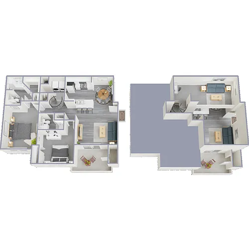 Floor plan 2X2L - Crosslake Cove