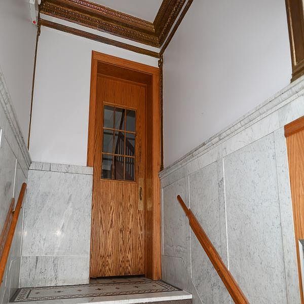 Foyer inside of building entry