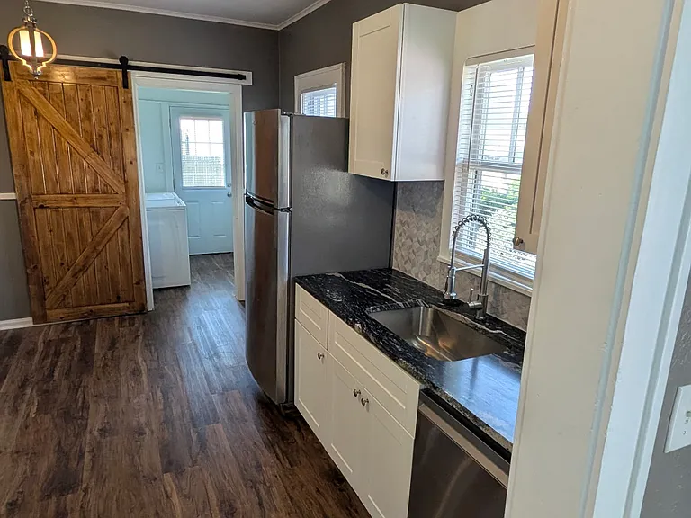 kitchen and laundry room
