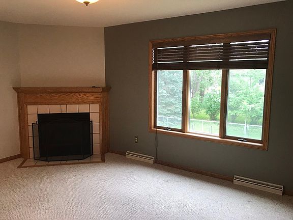 Upper Level Living Room with Gas Fireplace