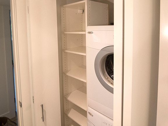 In-unit laundry (located in the bathroom)