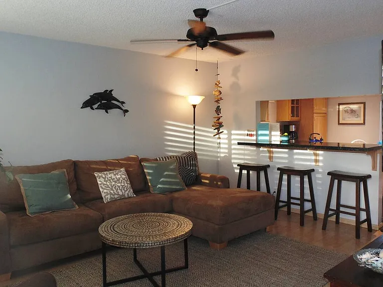 Living room facing toward kitchen