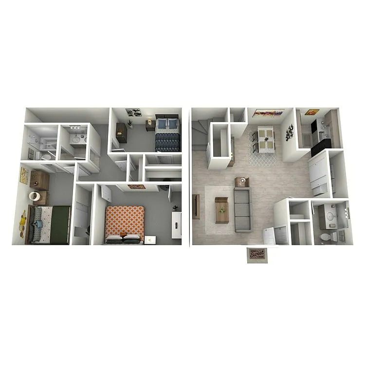 Floor plan 3x1.5-TH