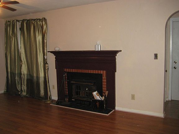 Large living room with fireplace