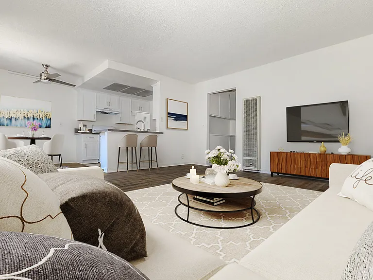 * Photos have been virtually staged for illustrative purposes. The furnishings, decor, and certain visual elements shown may not be present in the actual apartment.