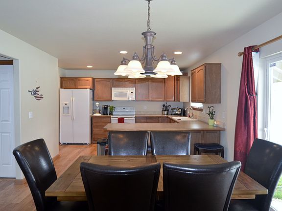 Dining room and kitchen