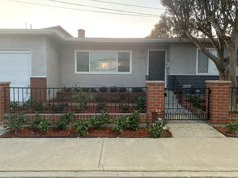 Front view of the house