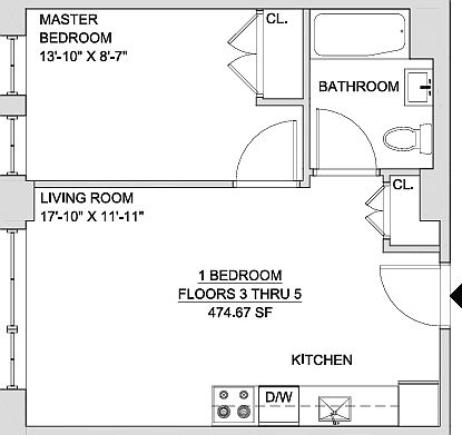 2nd image of 188 Humboldt St #5T