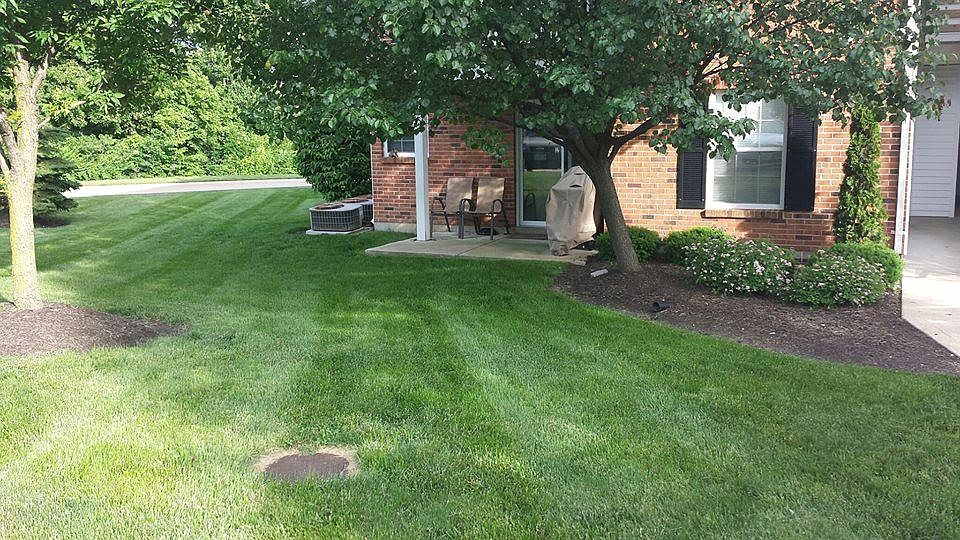 Large yard outside your patio door.