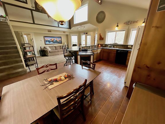 Looking out into the open floorplan of ground floor